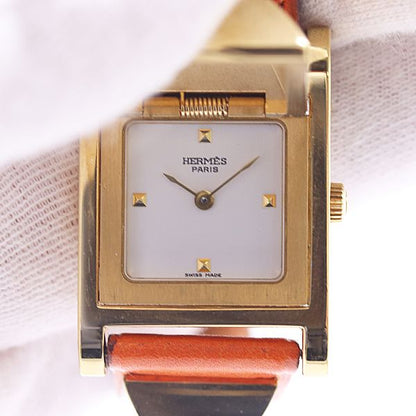 Hermes Medallion Quartz White Dial Watch
