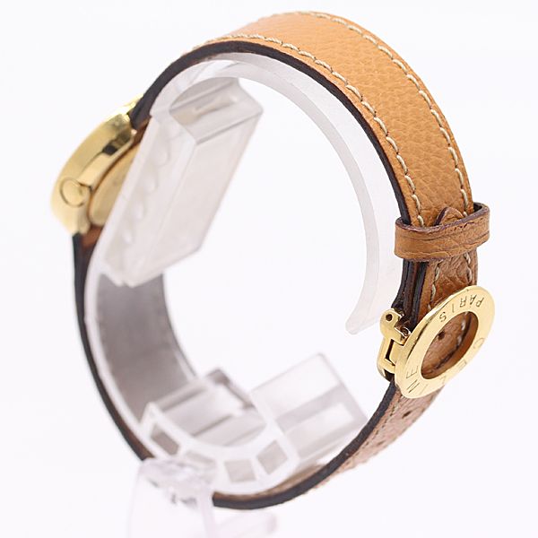 Celine And Round Quartz Gold Dial Watch — view 3