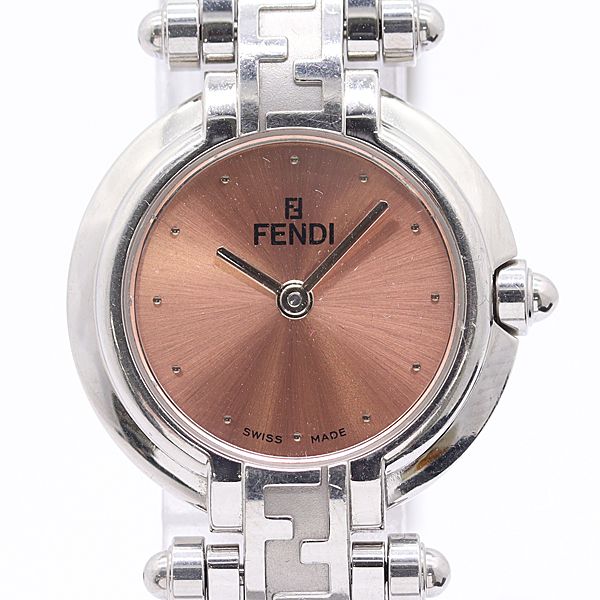 Fendi Box with Frame Orologi Quartz Rose Gold Dial Watch