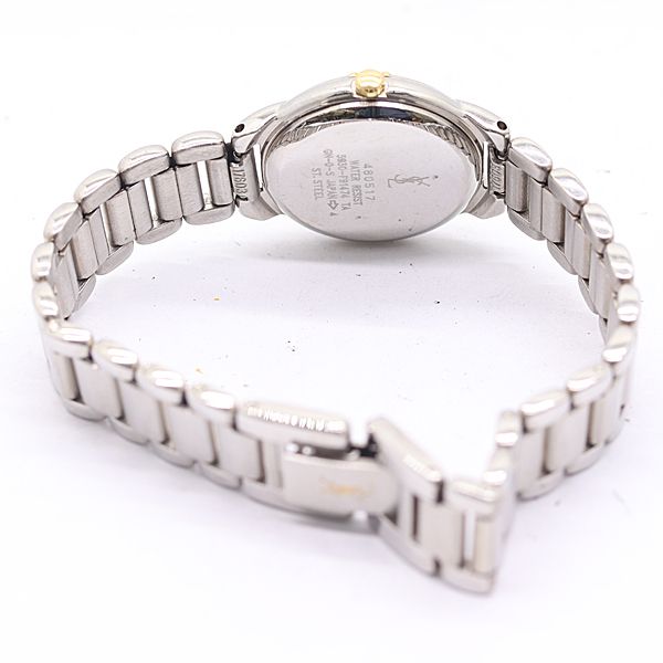 Saint Laurent Box with Frame Yves Combination Quartz Champagne Dial Watch — view 4