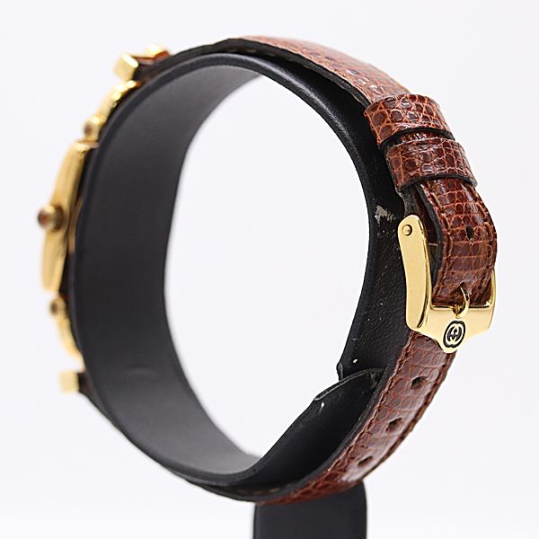 Gucci Horsebit Quartz Gold Dial Watch — view 3