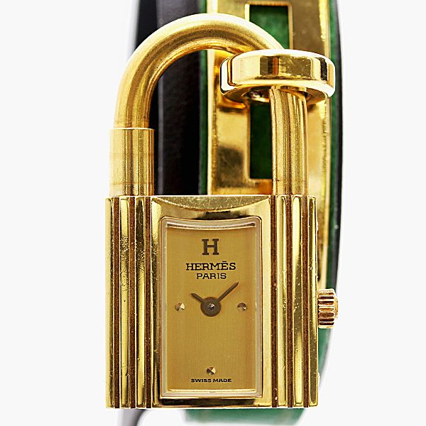 Hermes Kelly Watch Quartz Gold Dial