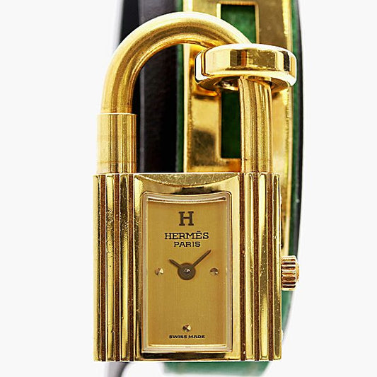 Hermes Kelly Watch Quartz Gold Dial