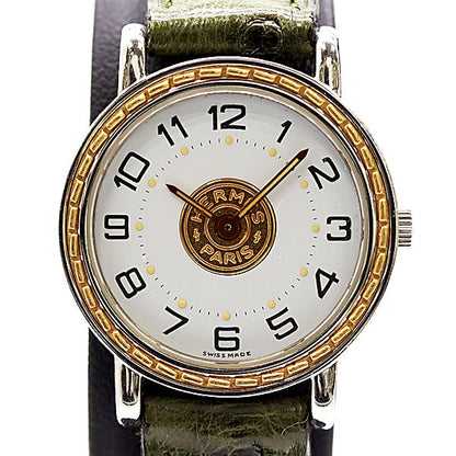 Hermes Series Quartz White Dial Watch