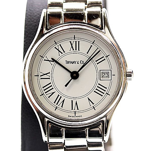 Tiffany & Co In Classic SS Quartz White Dial Watch