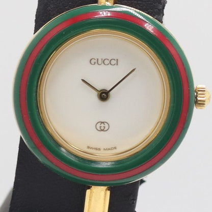 Gucci Box Change Bezel 11 12 Quartz Bangle Watch White Dial — view 2