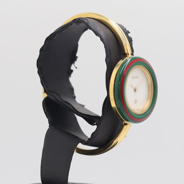 Gucci Box Change Bezel 11 12 Quartz Bangle Watch White Dial — view 3