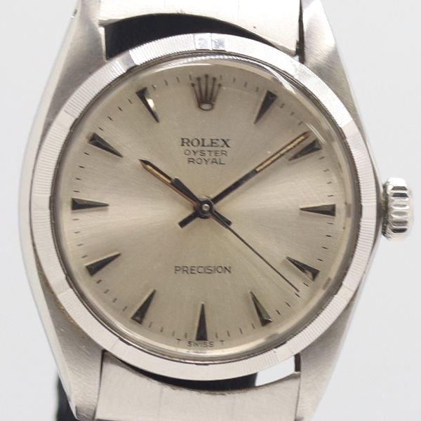 Rolex Oyster Royal Precision Manual Winding Silver Dial Watch