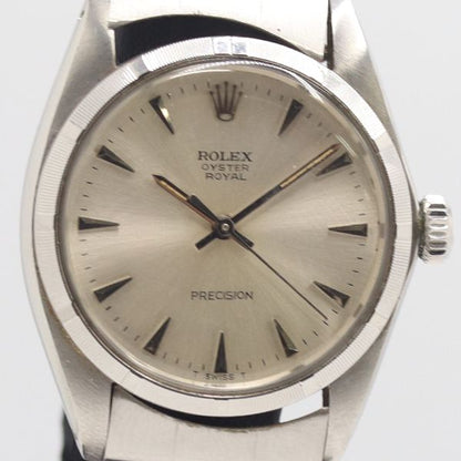 Rolex Oyster Royal Precision Manual Winding Silver Dial Watch