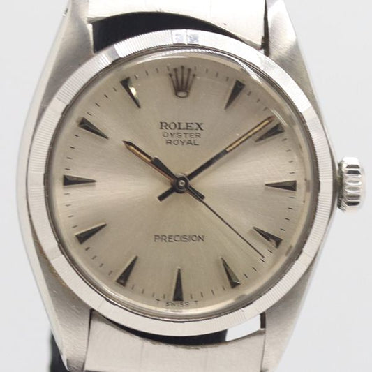 Rolex Oyster Royal Precision Manual Winding Silver Dial Watch