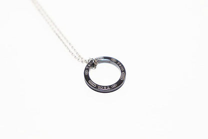 Tiffany & Co Round Circle Titanium Pendant Silver — view 3