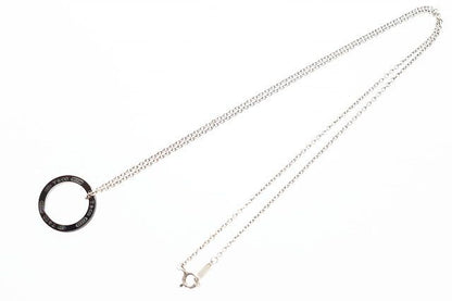Tiffany & Co Round Circle Titanium Pendant Silver