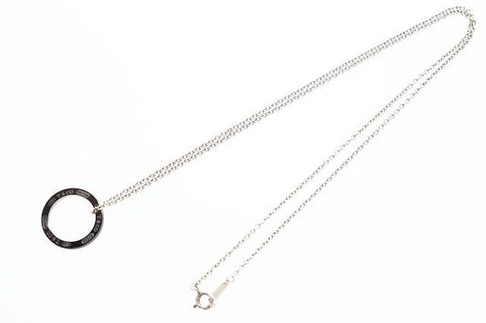 Tiffany & Co Round Circle Titanium Pendant Silver
