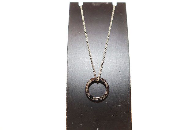 Tiffany & Co Round Circle Titanium Pendant Silver — view 2