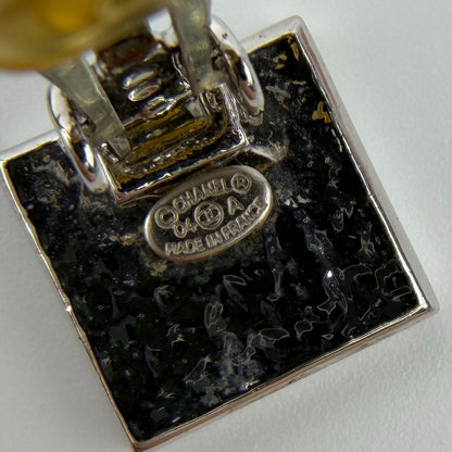 Chanel CC Logo Earrings Silver Vintage — view 3