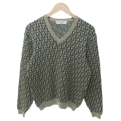 Dior Monsieur Trotter Knit Sweater Neck Green HW