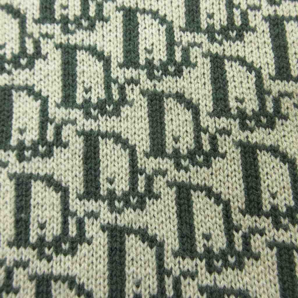 Dior Monsieur Trotter Knit Sweater Neck Green HW — view 4