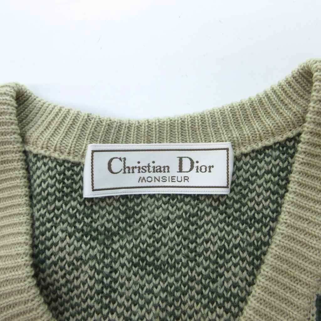 Dior Monsieur Trotter Knit Sweater Neck Green HW — view 5