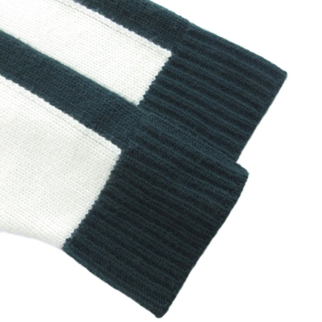 Dior Non ET Non! Long Sleeve Knit Sweater Wool Cashmere Blend White 38 HW — view 3