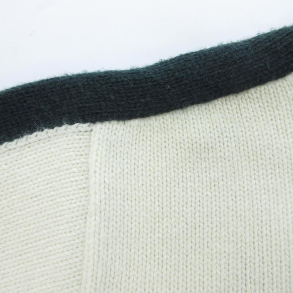 Dior Non ET Non! Long Sleeve Knit Sweater Wool Cashmere Blend White 38 HW — view 5
