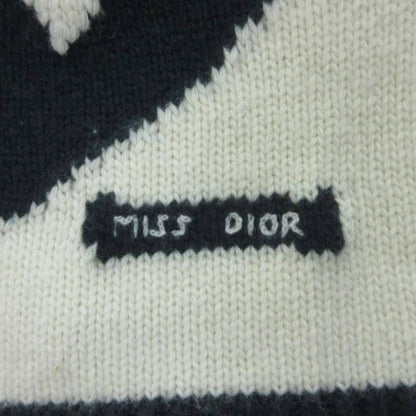 Dior Non ET Non! Long Sleeve Knit Sweater Wool Cashmere Blend White 38 HW — view 4