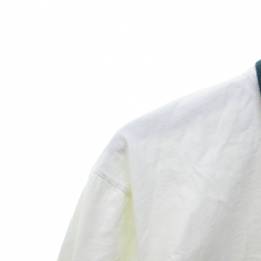 Gucci Vintage Polo Shirt Short Sleeve Sherry Line Interlocking Logo White HW — view 3