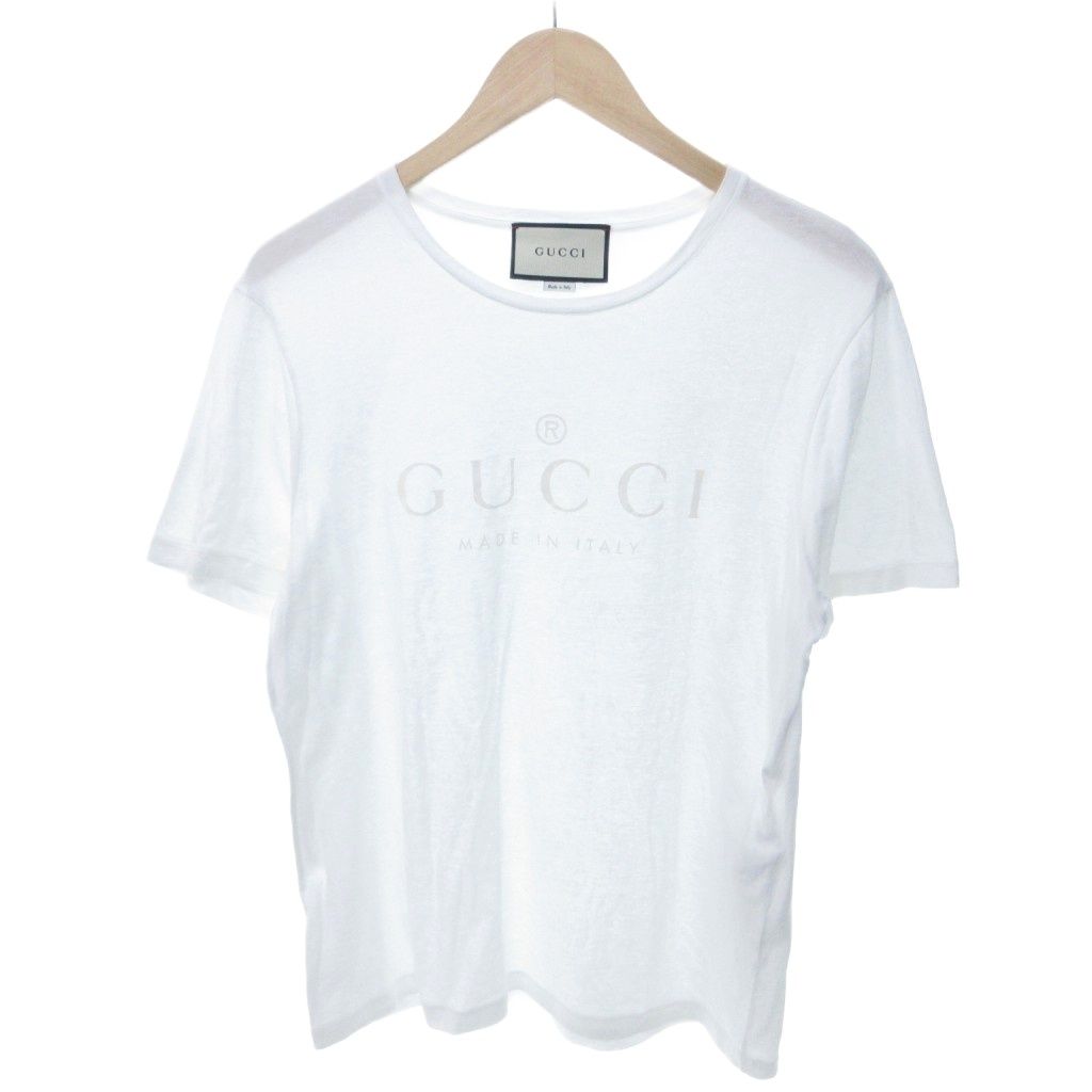 Gucci Logo T-Shirt Short Sleeve White L HW