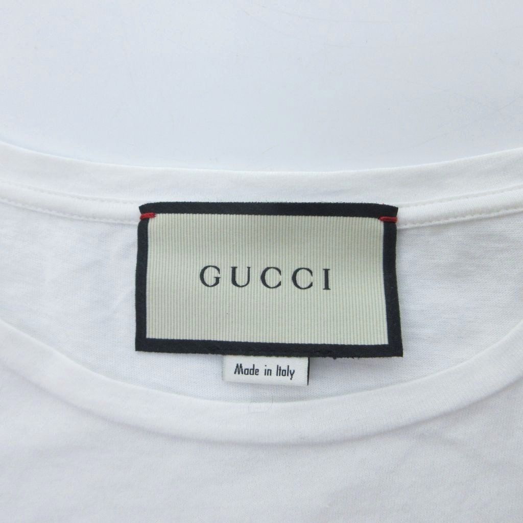 Gucci Logo T-Shirt Short Sleeve White L HW — view 6