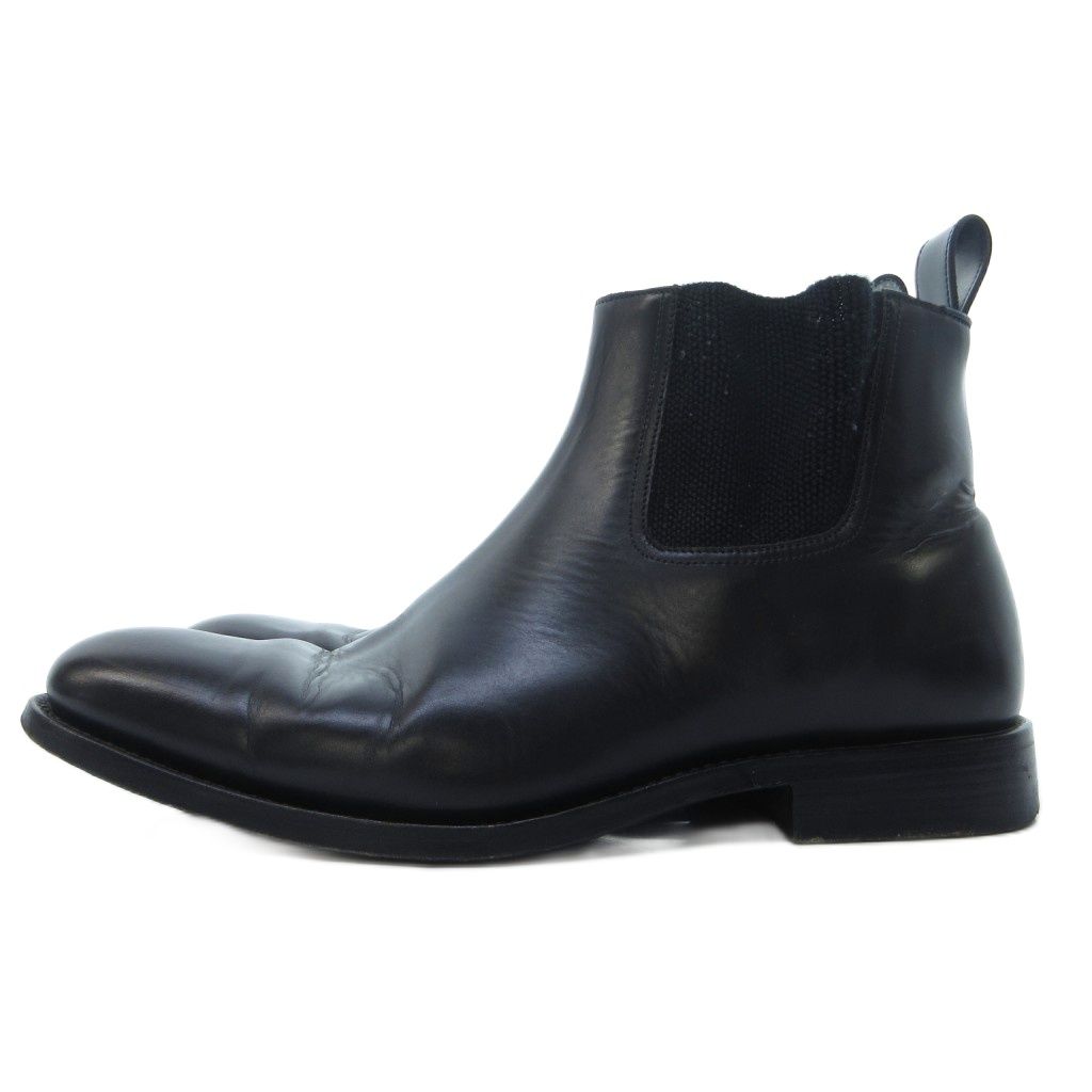 Dior Homme Hedi Slimane Era Side Gore Boots Plain Toe Wood Sole Leather 42 HW — view 5
