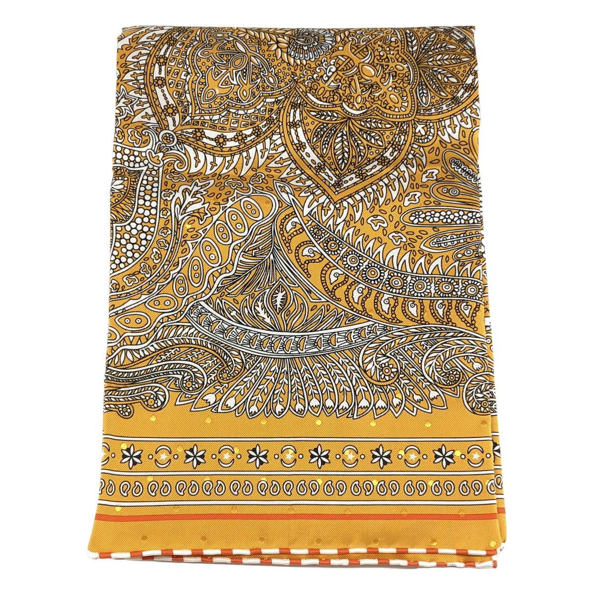 Hermes Jardin Maharani's Garden Carre 55 Scarf Orange — view 2
