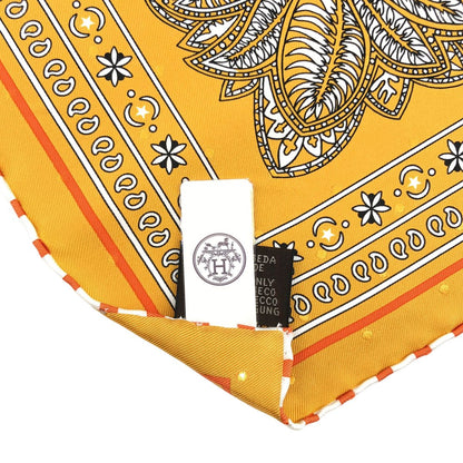 Hermes Jardin Maharani's Garden Carre 55 Scarf Orange — view 5