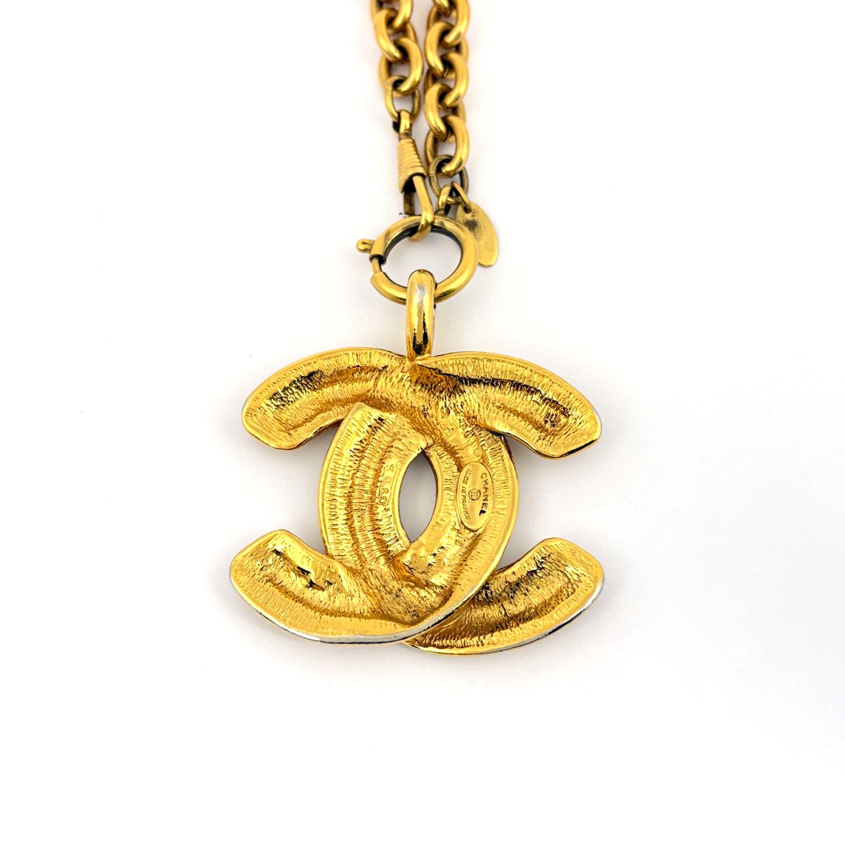 Chanel CC Logo Chain Necklace Long Gold Plated — view 2
