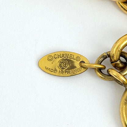 Chanel CC Logo Chain Necklace Long Gold Plated — view 6