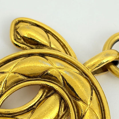 Chanel CC Logo Chain Necklace Long Gold Plated — view 4