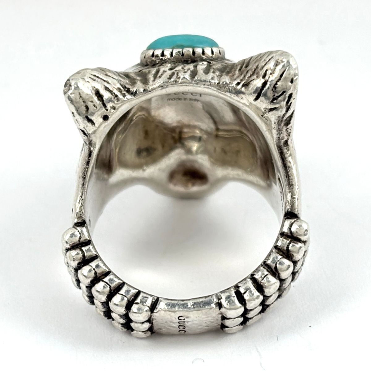 Gucci Anga Forest Wolf Head Ring 925 Sterling Silver — view 4