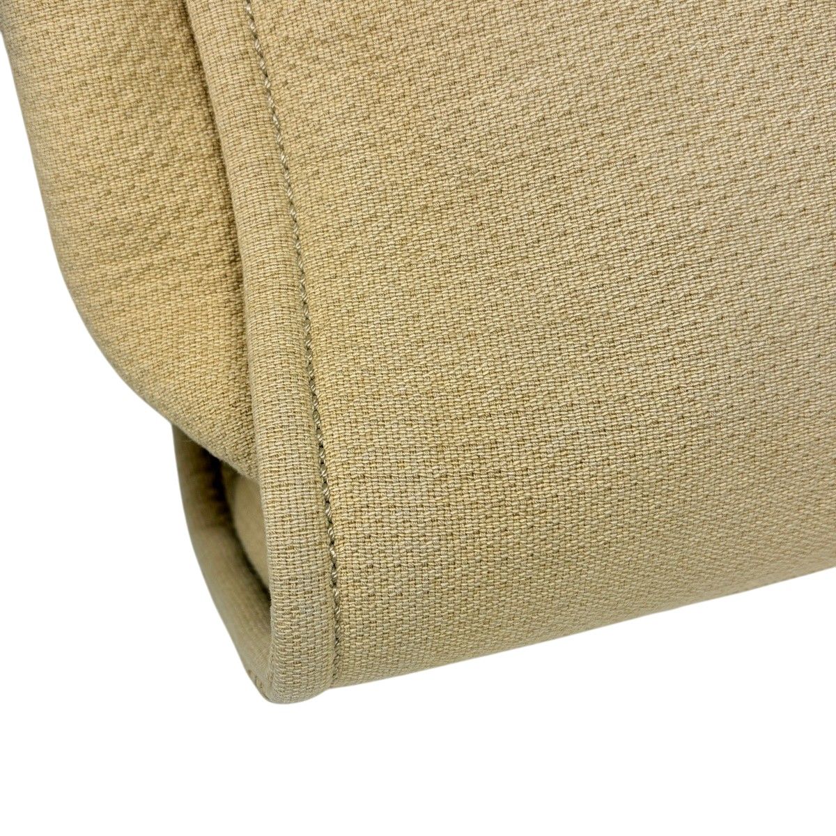 Chanel Deauville Line Chain Tote CC Logo Shoulder Bag Canvas Beige — view 4