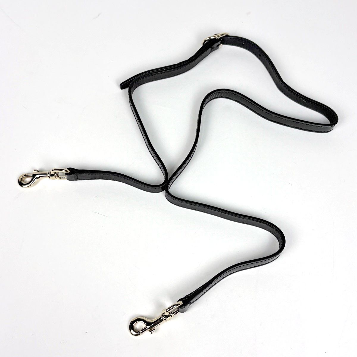 Gucci Micro Guccissima Handbag 2-Way Enamel Nice Patent Leather Black — view 8
