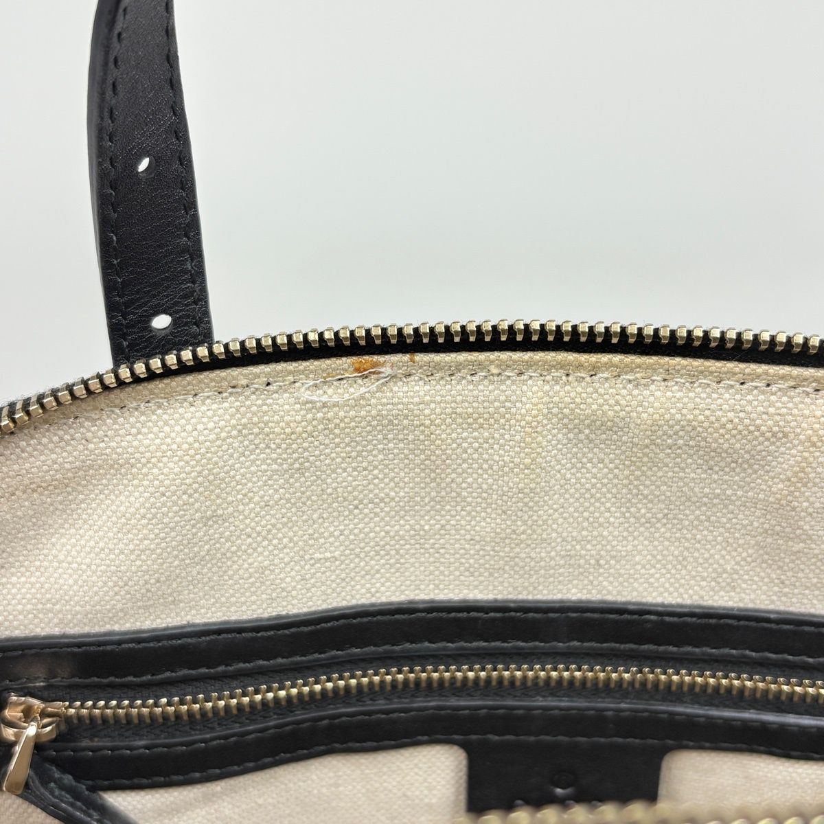 Gucci Micro Guccissima Handbag 2-Way Enamel Nice Patent Leather Black — view 6