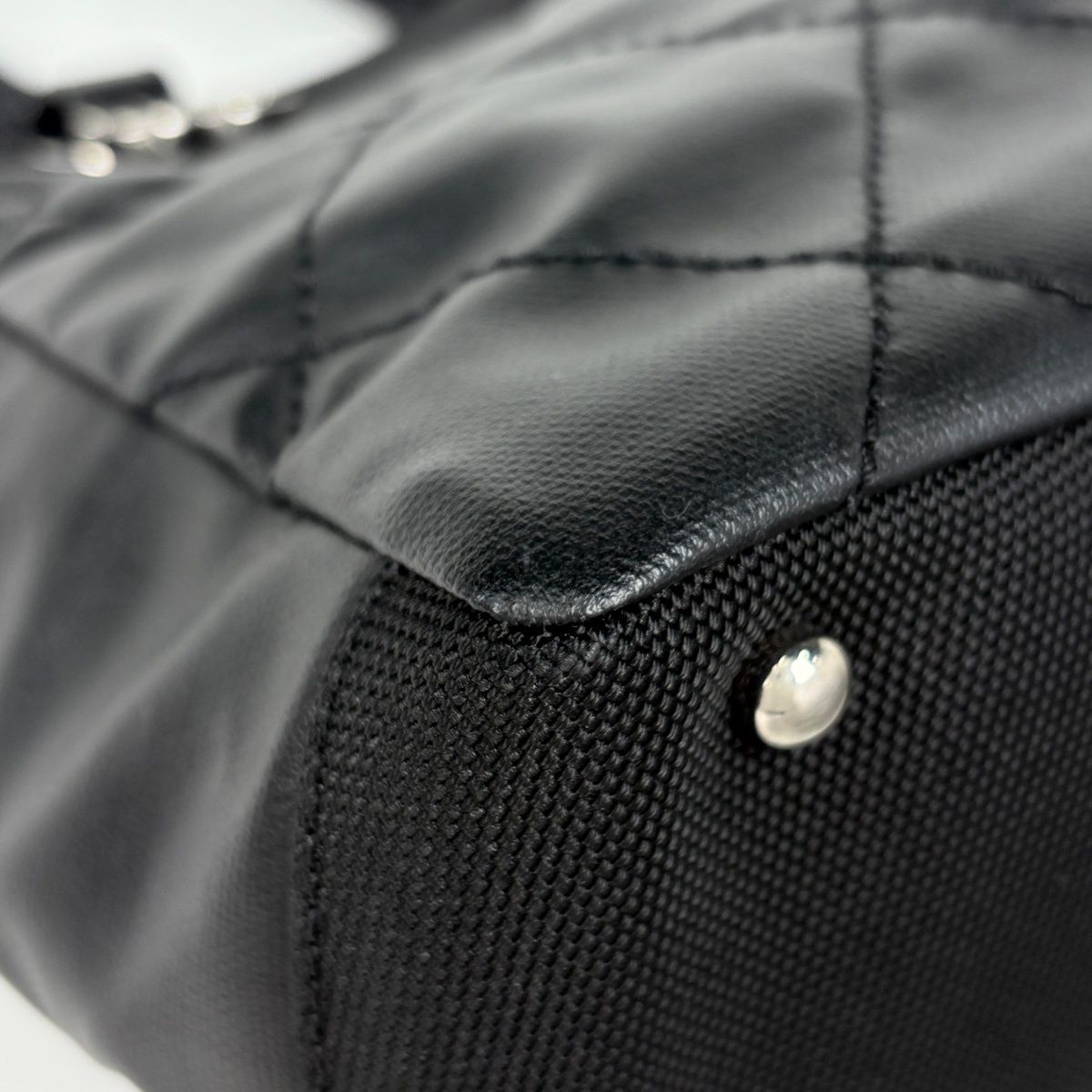 Chanel Paris Biarritz Tote PM CC Logo Black — view 4