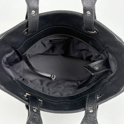 Chanel Paris Biarritz Tote PM CC Logo Black — view 7