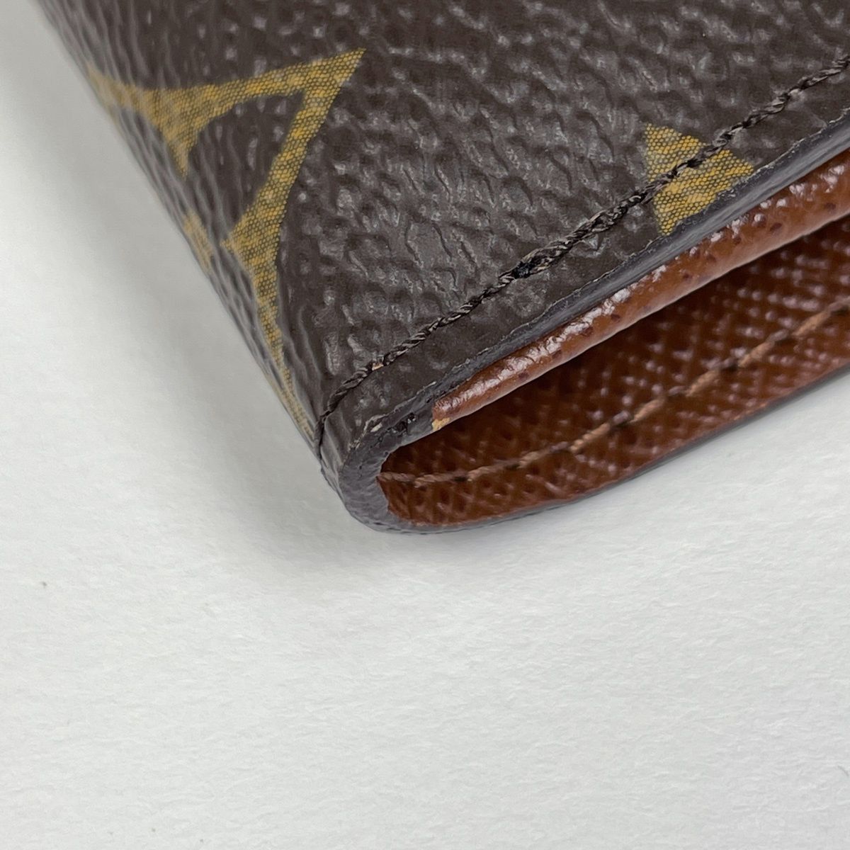 Louis Vuitton Portefeuille Elise Hook Trifold Wallet Monogram Brown — view 3