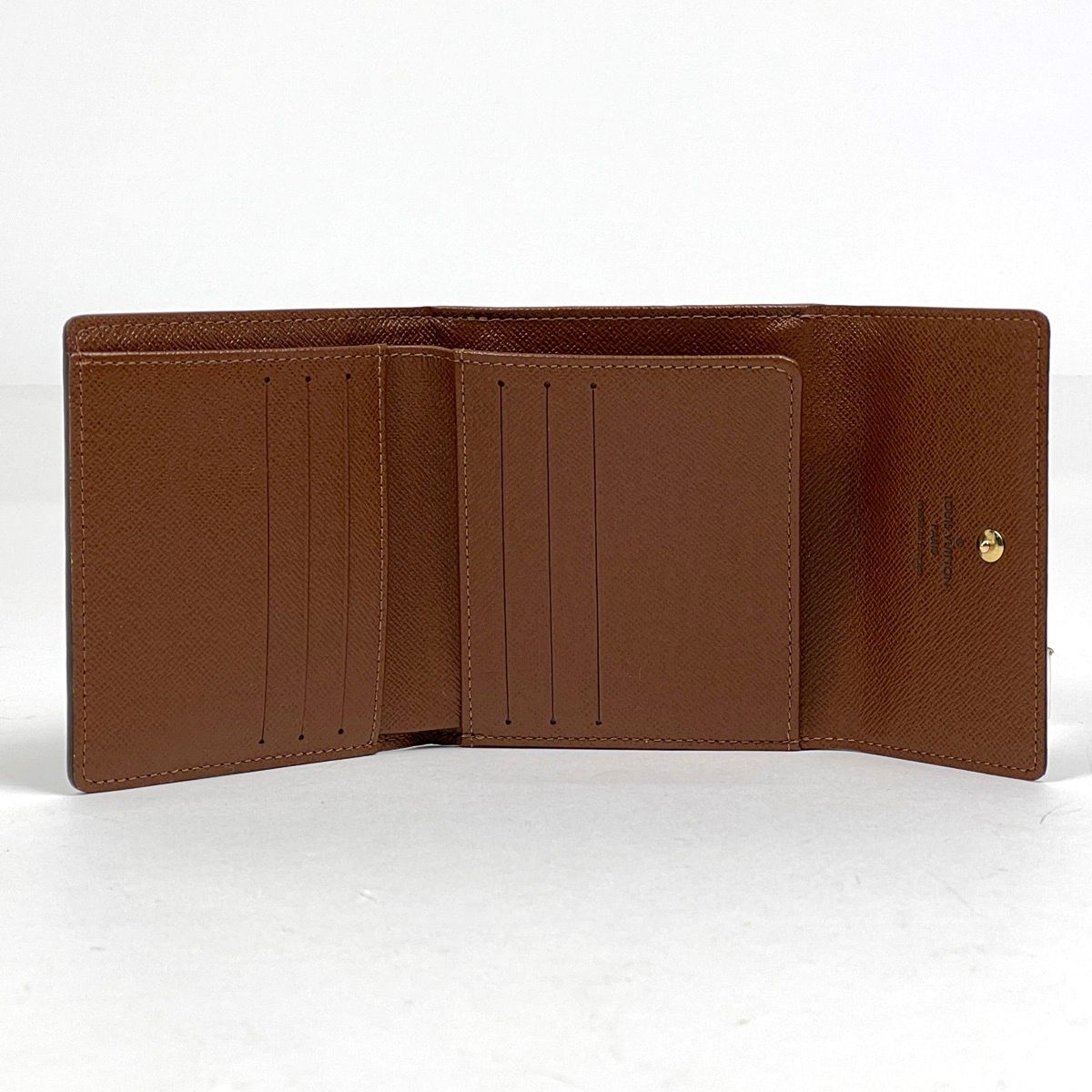 Louis Vuitton Portefeuille Elise Hook Trifold Wallet Monogram Brown — view 6