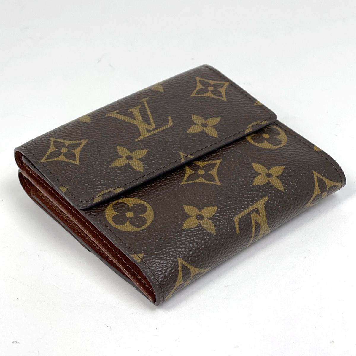 Louis Vuitton Portefeuille Elise Hook Trifold Wallet Monogram Brown — view 2