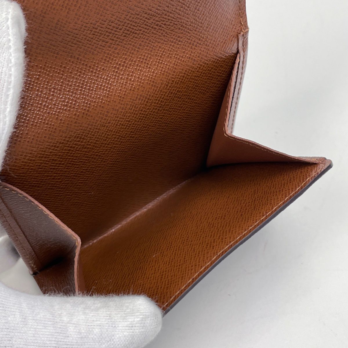 Louis Vuitton Portefeuille Elise Hook Trifold Wallet Monogram Brown — view 5