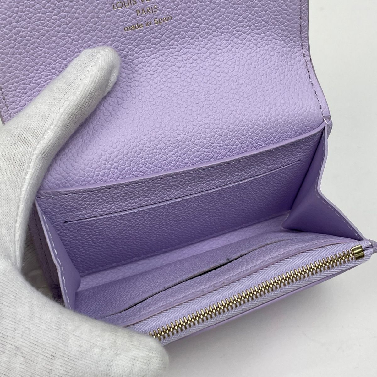 Louis Vuitton Porte-Monnaie Rosalie Card Case Coin Monogram Empreinte Lilac — view 6