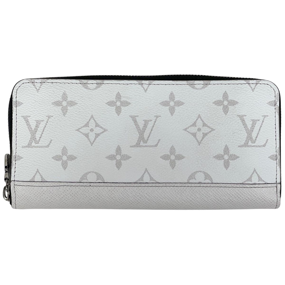 Louis Vuitton Zippy Wallet Horizontal Zip Around Taigarama Optic White