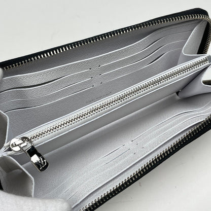 Louis Vuitton Zippy Wallet Horizontal Zip Around Taigarama Optic White — view 4