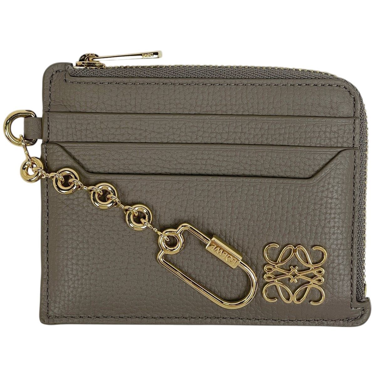 Loewe Anagram Square Coin Card Holder Case Leather