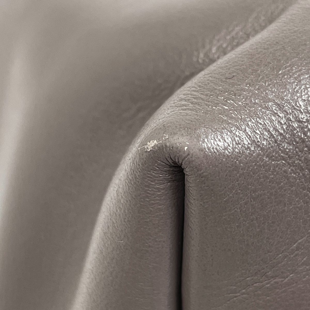Prada Logo Handbag 2-Way Leather Gray — view 3