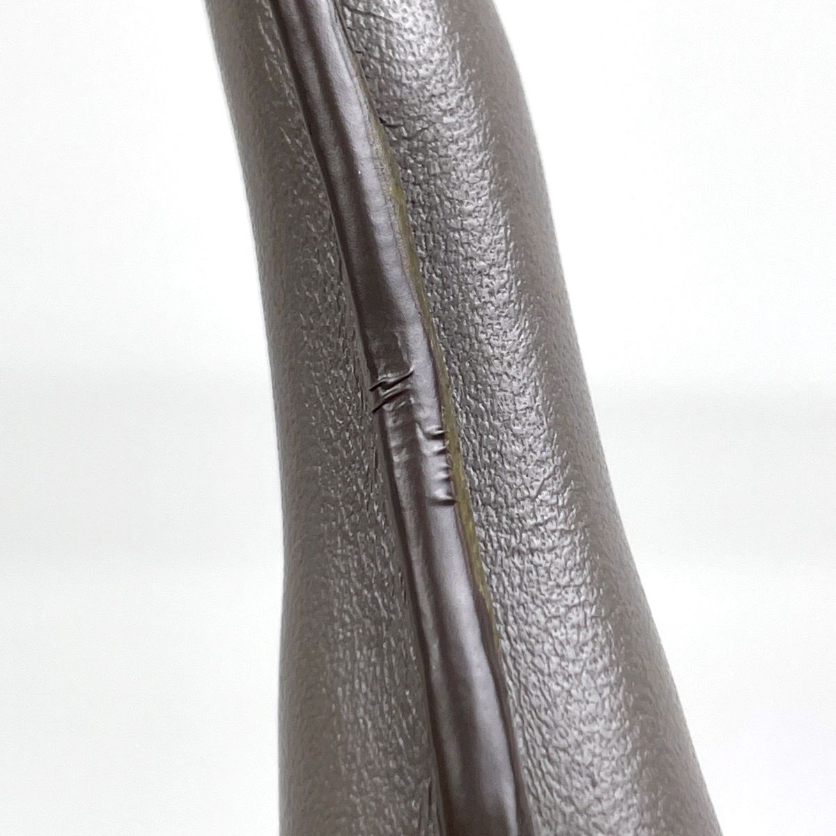 Prada Logo Handbag 2-Way Leather Gray — view 6